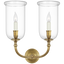 Natural Brass / Clear Glass