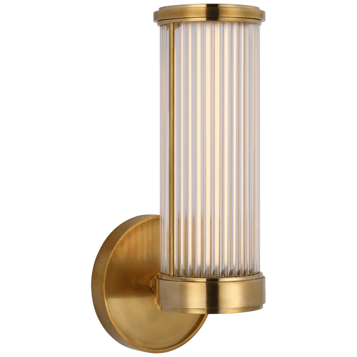 Ranier Single Bath Light, a premium Bath light by Visual Comfort & Co. Close - up image of its design.