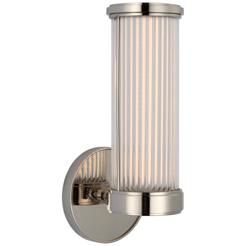 Ranier Single Bath Light, a premium Bath light by Visual Comfort & Co. Close - up image of its design.