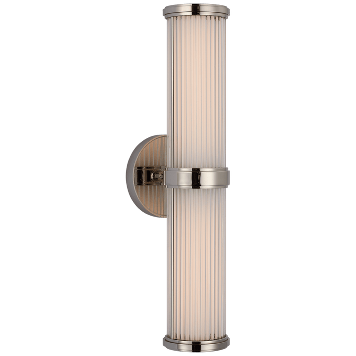 Ranier Double Bath Light, a premium Bath light by Visual Comfort & Co. Close - up image of its design.