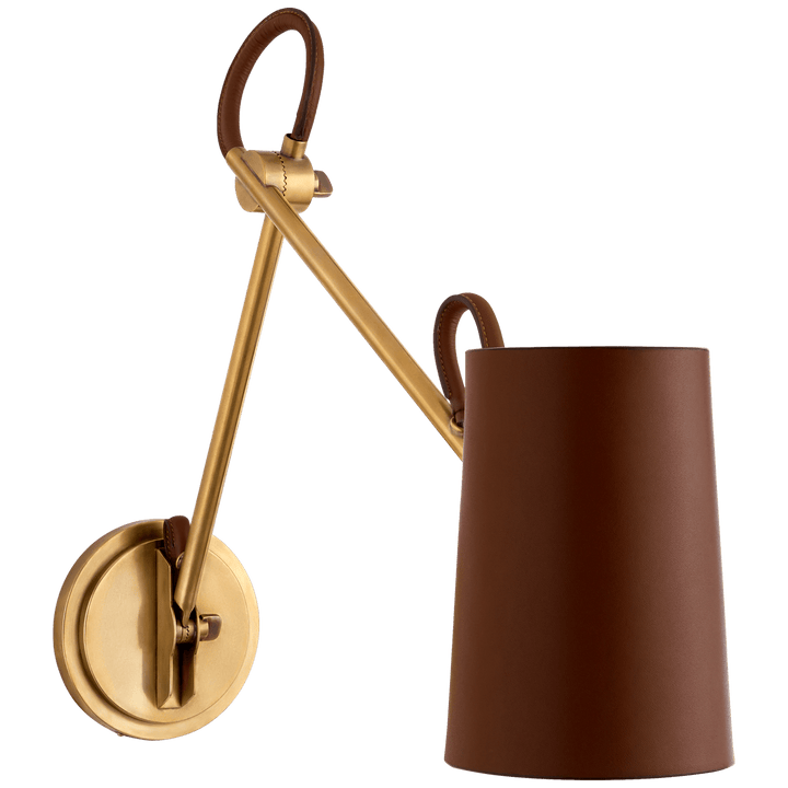 Benton Double Library Sconce, a premium Functional light by Visual Comfort & Co. Close - up image of its design.