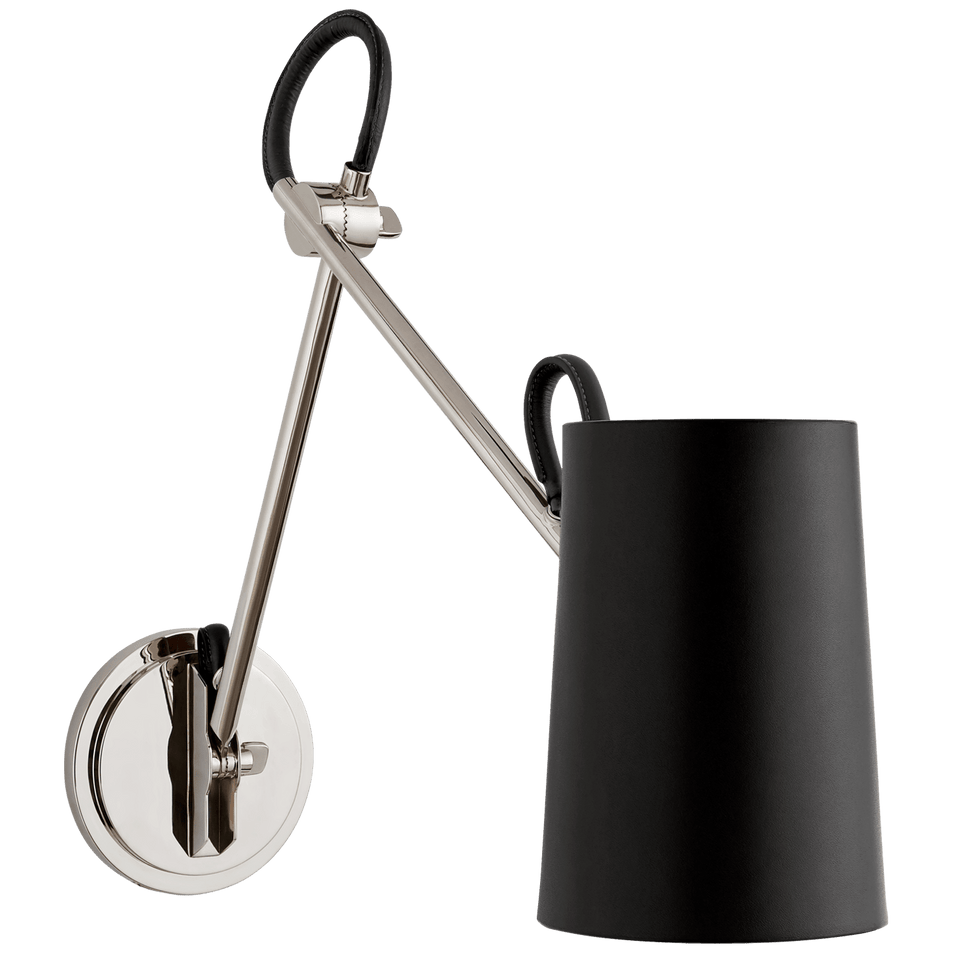 Benton Double Library Sconce, a premium Functional light by Visual Comfort & Co. Close - up image of its design.