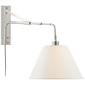 Brompton Extension Swing Arm, a premium Functional light by Visual Comfort & Co. Close - up image of its design.