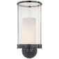 Modern Hurricane Sconce, a premium Bath light by Visual Comfort & Co. Close - up image of its design.
