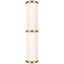 Natural Brass / white-glass
