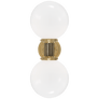 McCarren Double Sconce, a premium Bath light by Visual Comfort & Co. Close - up image of its design.