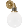 McCarren Single Sconce, a premium Bath light by Visual Comfort & Co. Close - up image of its design.