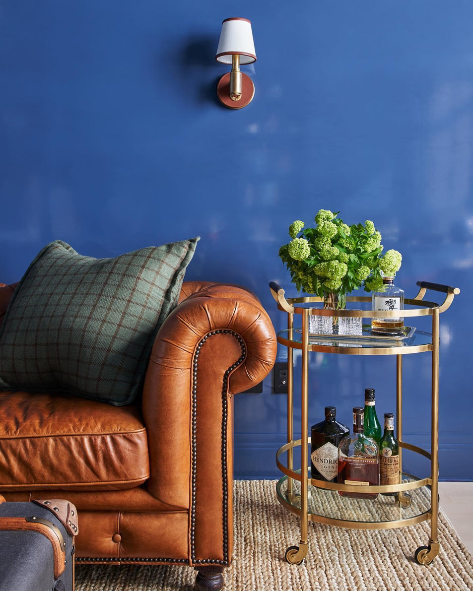 Riley Single Sconce, a premium Decorative light by Visual Comfort & Co. Close - up image of its design.