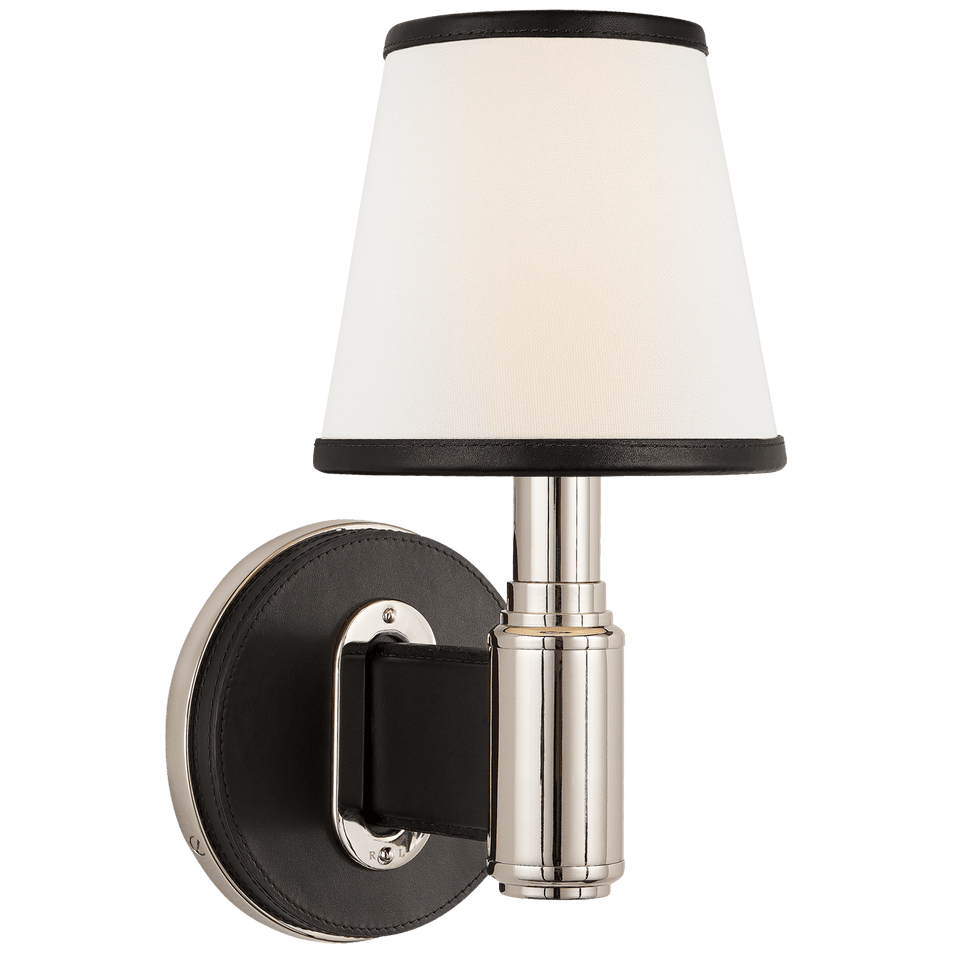 Riley Single Sconce, a premium Decorative light by Visual Comfort & Co. Close - up image of its design.