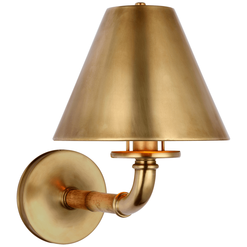 Dalfern Medium Single Sconce, a premium Decorative light by Visual Comfort & Co. Close - up image of its design.