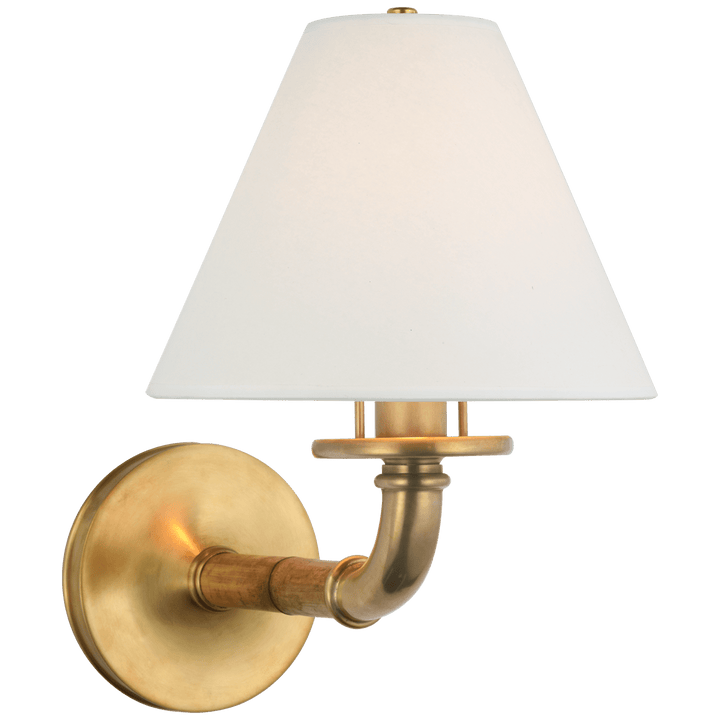 Dalfern Medium Single Sconce, a premium Decorative light by Visual Comfort & Co. Close - up image of its design.