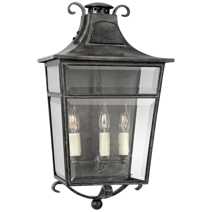 Carrington Medium Sconce, a premium Wall light by Visual Comfort & Co. Close - up image of its design.