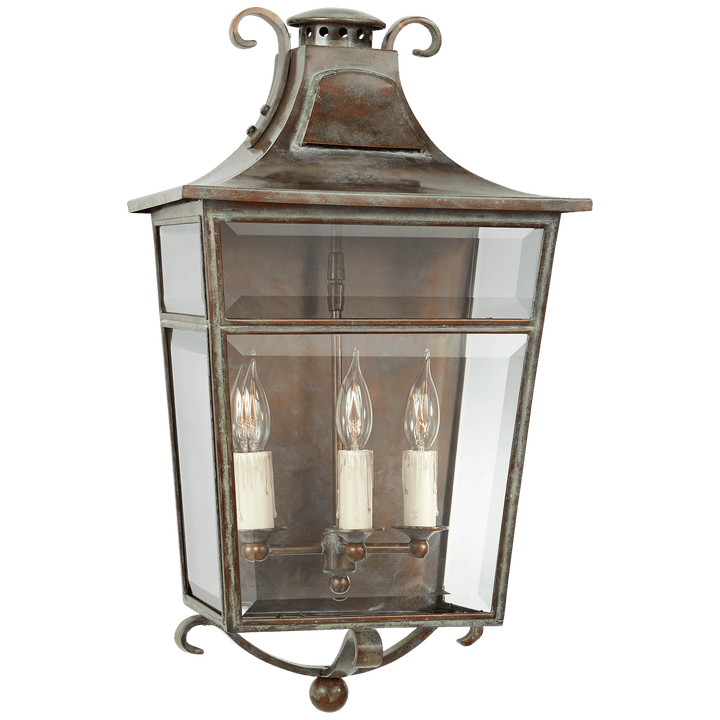 Carrington Medium Sconce, a premium Wall light by Visual Comfort & Co. Close - up image of its design.