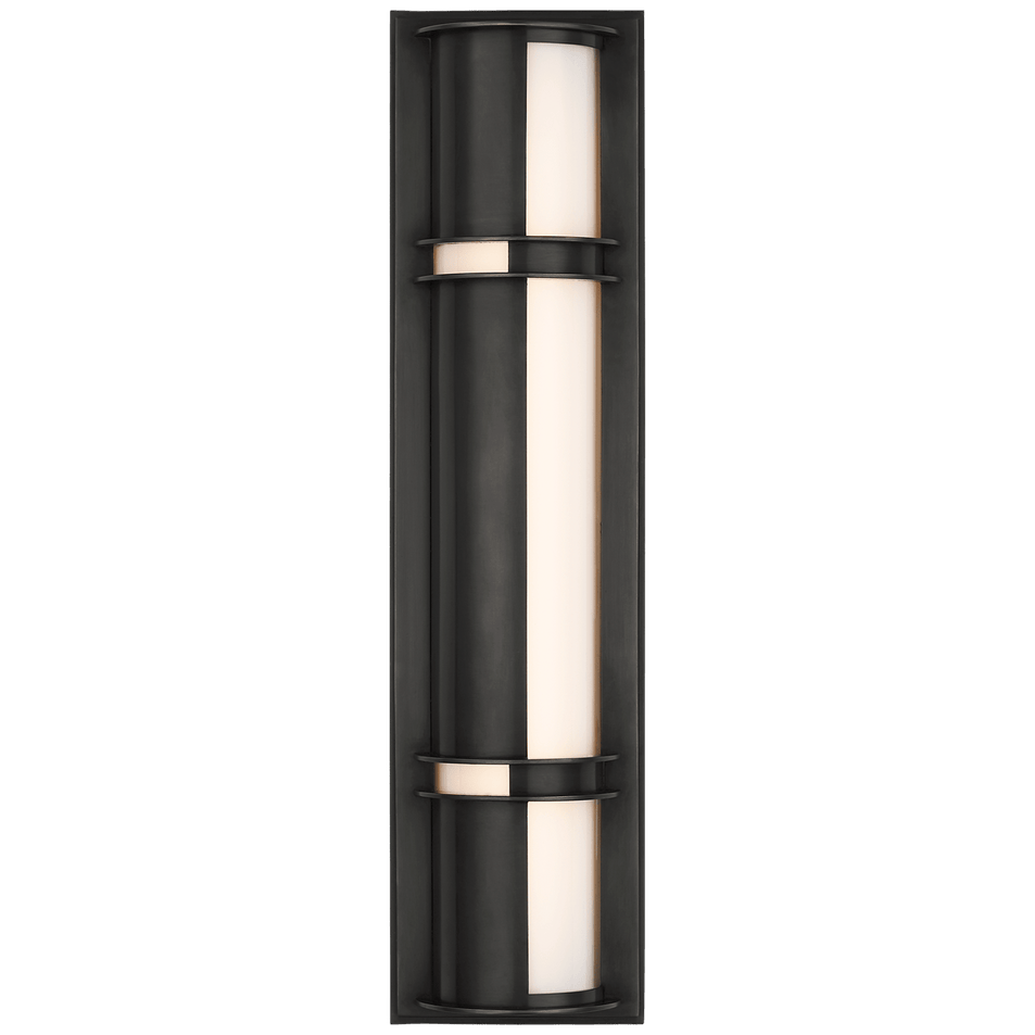 Strever 18" Shielded Sconce, a premium Bath light by Visual Comfort & Co. Close - up image of its design.