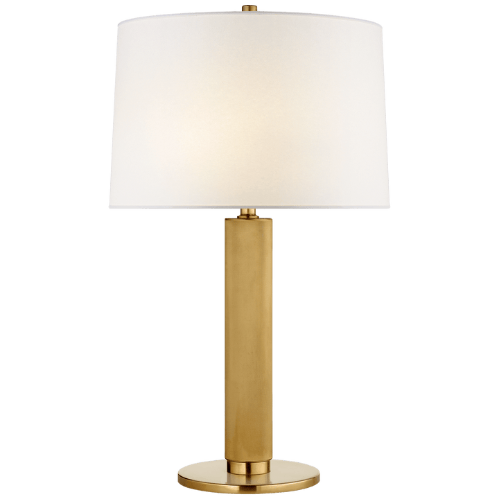 Barrett Medium Knurled Table Lamp, a premium Decorative light by Visual Comfort & Co. Close - up image of its design.