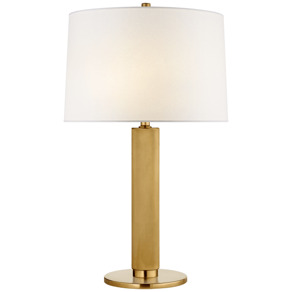 Barrett Medium Knurled Table Lamp, a premium Decorative light by Visual Comfort & Co. Close - up image of its design.