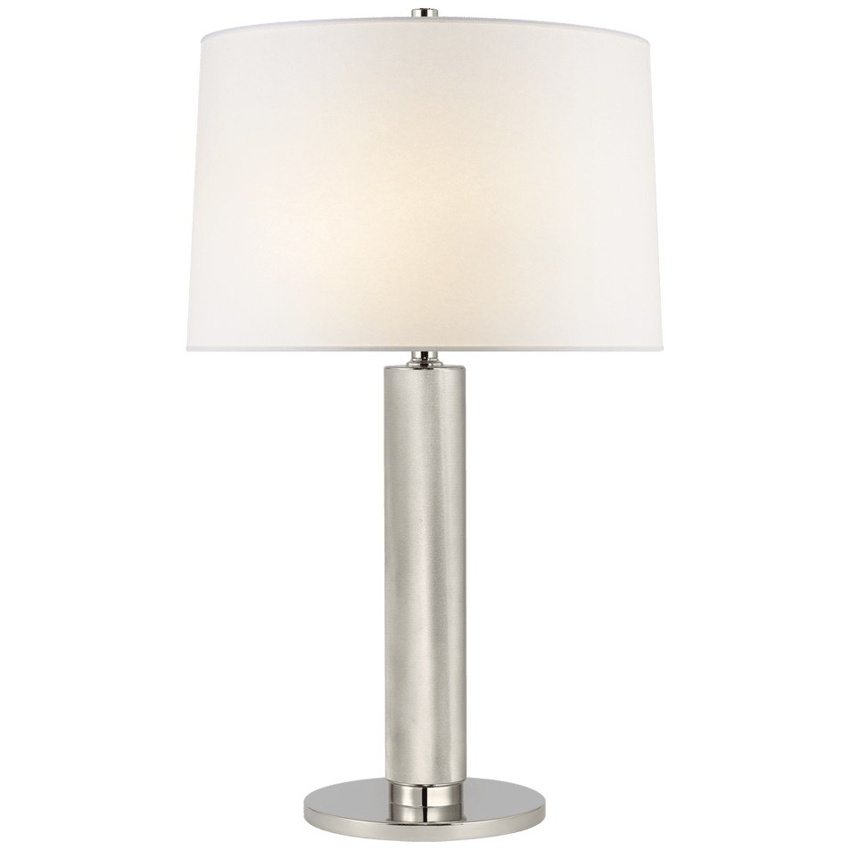 Barrett Medium Knurled Table Lamp, a premium Decorative light by Visual Comfort & Co. Close - up image of its design.