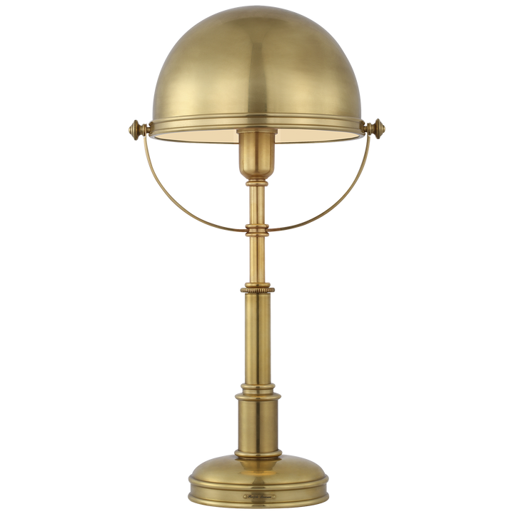 Carthage Cordless Desk Lamp in Natural Brass