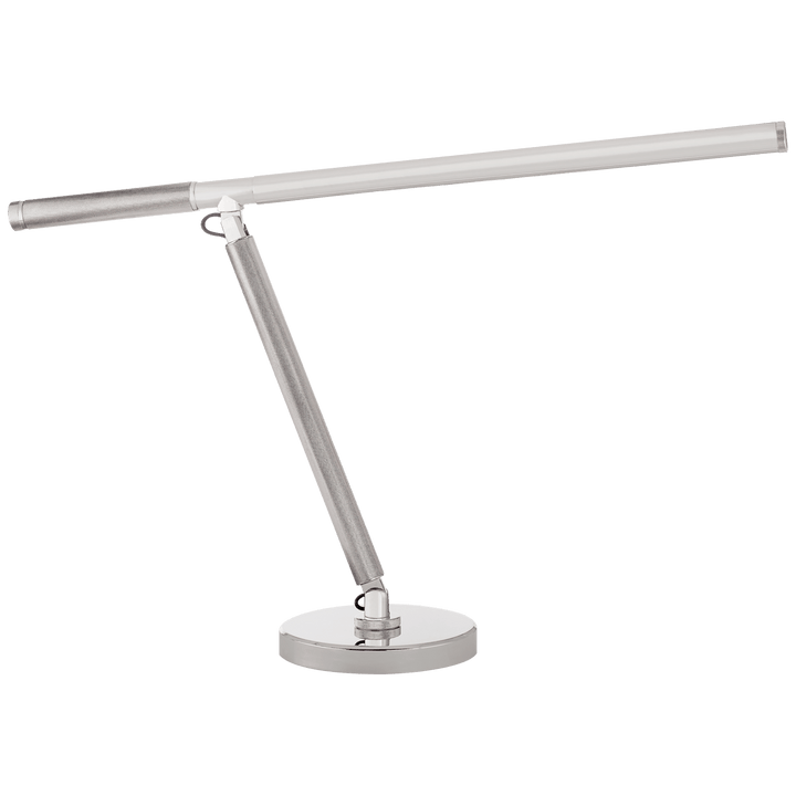 Barrett Knurled Boom Arm Desk Light, a premium Functional light by Visual Comfort & Co. Close - up image of its design.