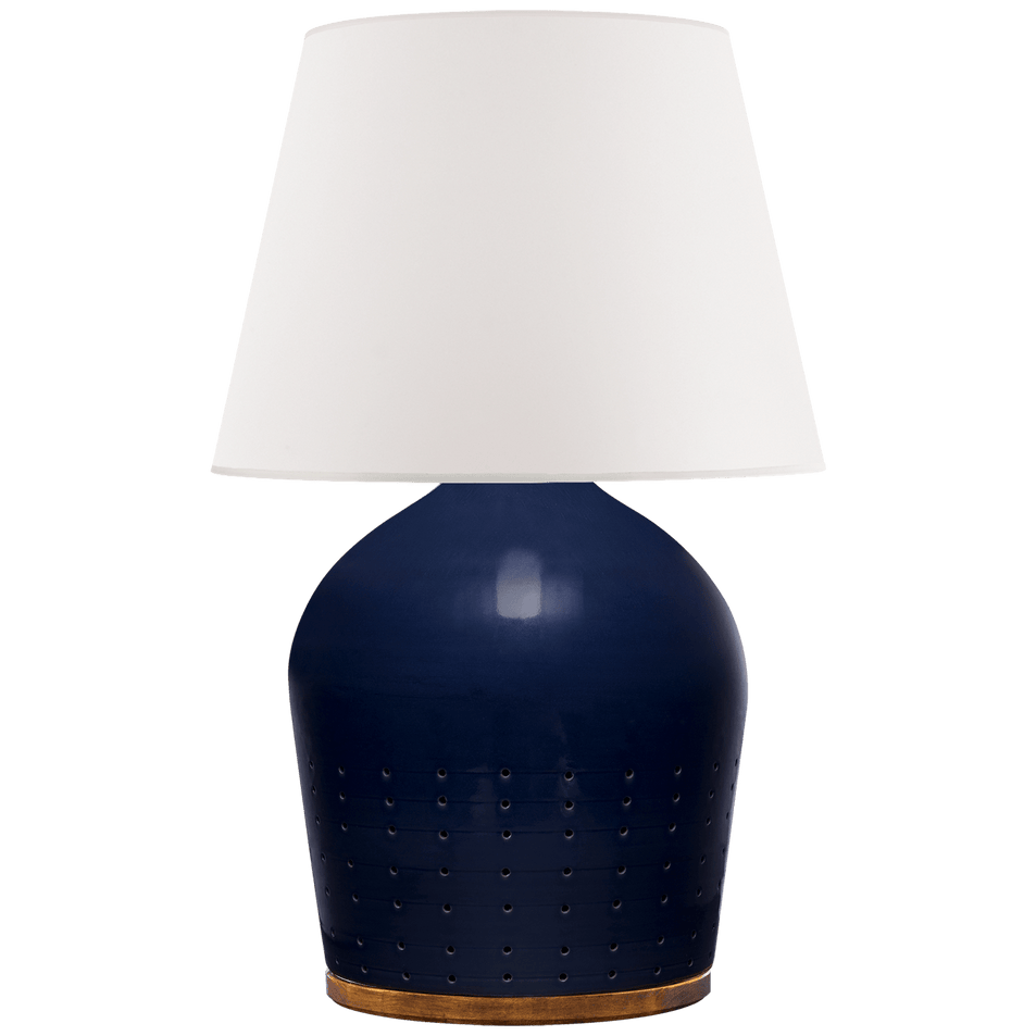 Halifax Small Table Lamp, a premium Decorative light by Visual Comfort & Co. Close - up image of its design.