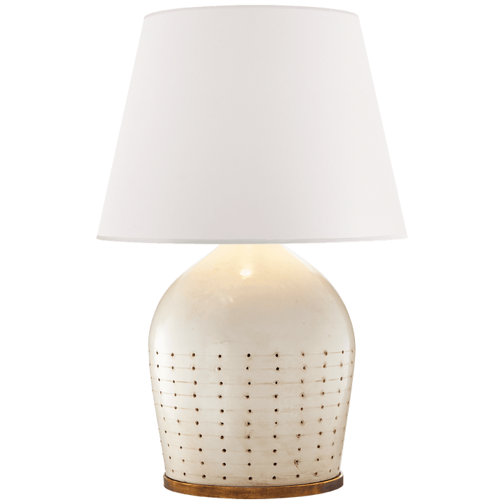Halifax Large Table Lamp, a premium Decorative light by Visual Comfort & Co. Close - up image of its design.