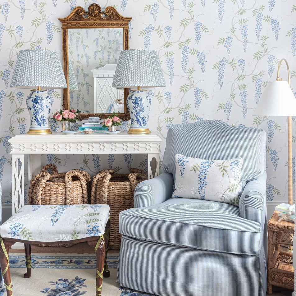 Blythe Medium Table Lamp, a premium Decorative light by Visual Comfort & Co. Close - up image of its design.