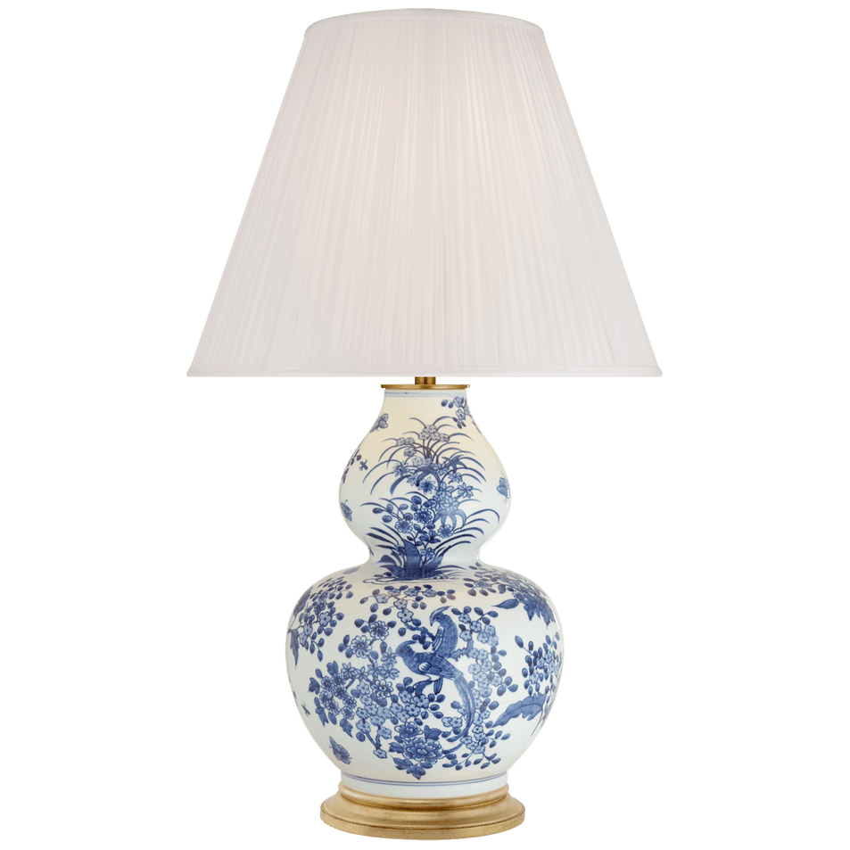 Sydnee Large Gourd Table Lamp, a premium Decorative light by Visual Comfort & Co. Close - up image of its design.