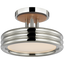 Polished Nickel and Nutmeg Leather