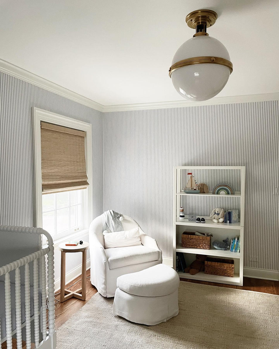 McCarren Large Flush Mount, a premium Flush Mount light by Visual Comfort & Co. Close - up image of its design.