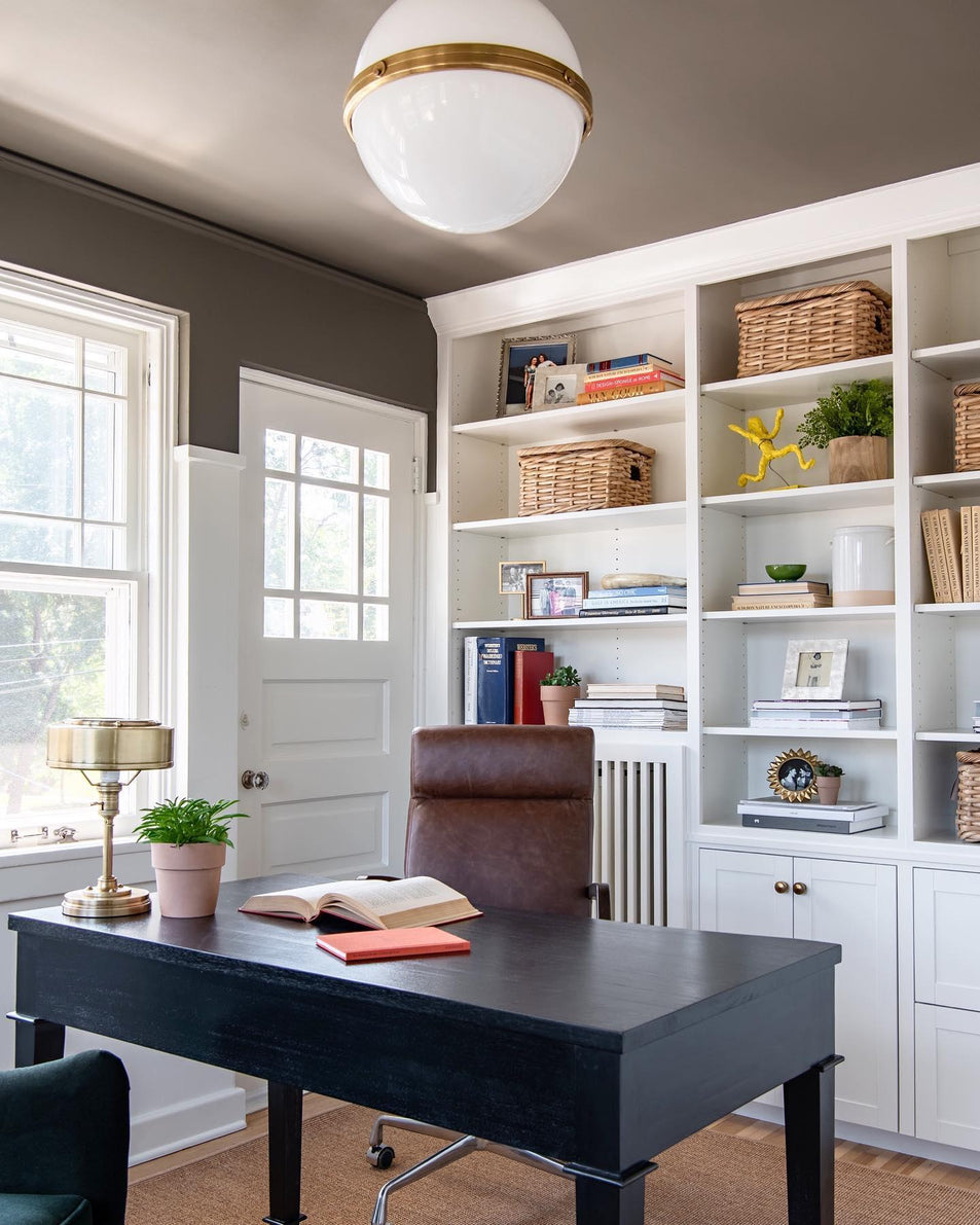 McCarren Large Flush Mount, a premium Flush Mount light by Visual Comfort & Co. Close - up image of its design.