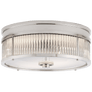 Allen Small Round Flush Mount, a premium Flush Mount light by Visual Comfort & Co. Close - up image of its design.