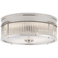 Allen Small Round Flush Mount, a premium Flush Mount light by Visual Comfort & Co. Close - up image of its design.