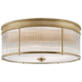 Allen Large Round Flush Mount, a premium Flush Mount light by Visual Comfort & Co. Close - up image of its design.