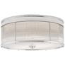 Allen Large Round Flush Mount, a premium Flush Mount light by Visual Comfort & Co. Close - up image of its design.