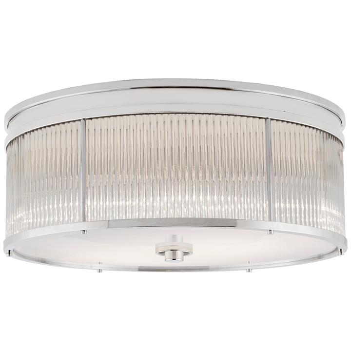 Allen Large Round Flush Mount, a premium Flush Mount light by Visual Comfort & Co. Close - up image of its design.