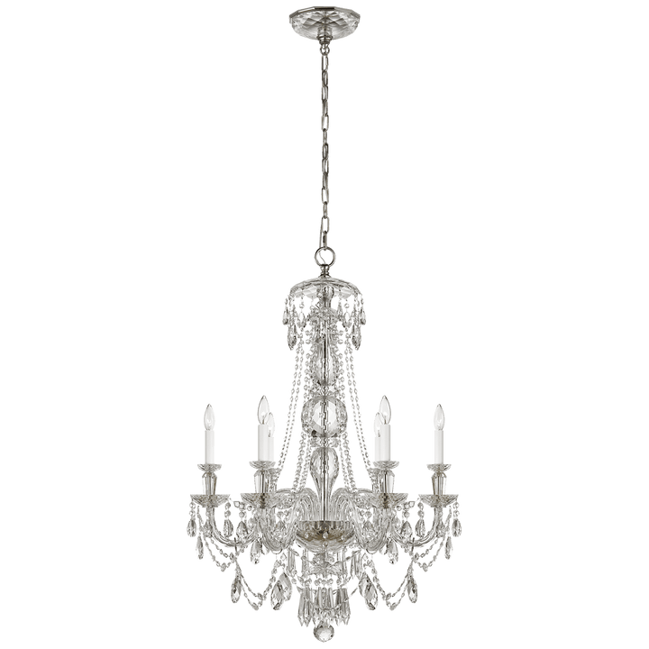 Daniela Medium One - Tier Chandelier, a premium Chandelier light by Visual Comfort & Co. Close - up image of its design.