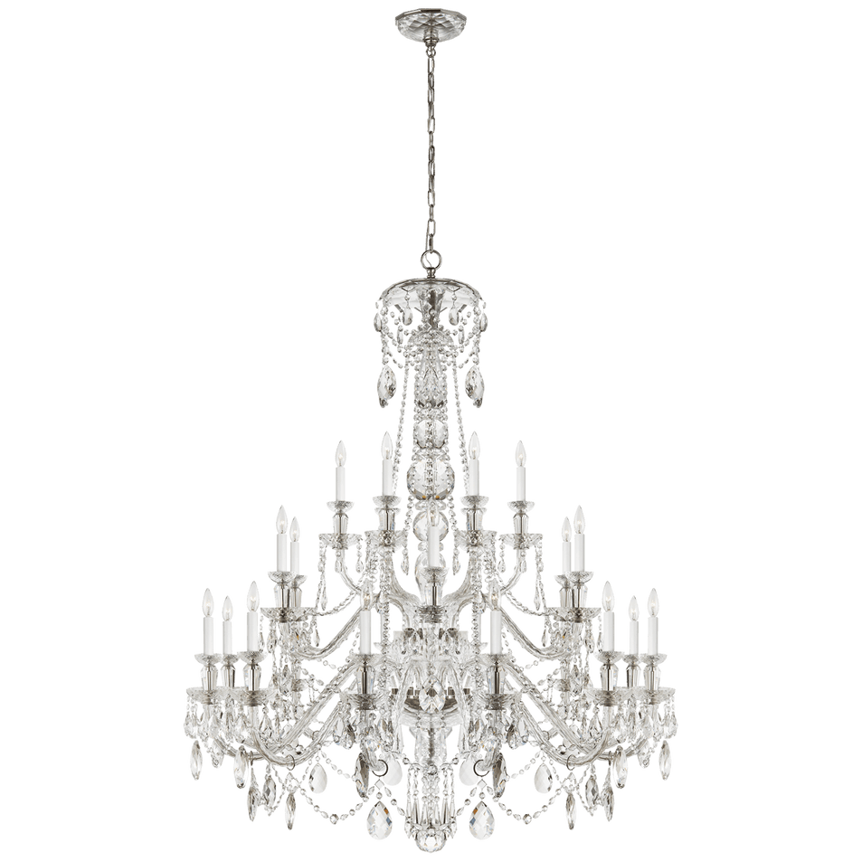 Daniela Twenty Four - Light Chandelier, a premium Chandelier light by Visual Comfort & Co. Close - up image of its design.