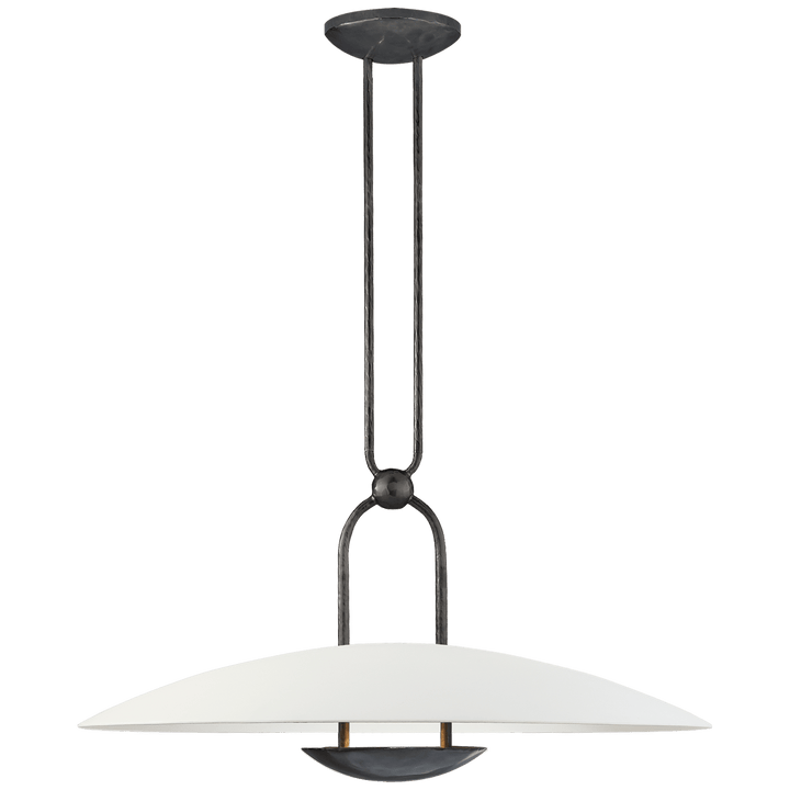 Cara Medium Sculpted Pendant, a premium Pendant light by Visual Comfort & Co. Close - up image of its design.