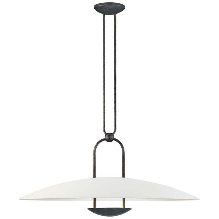 Cara Large Sculpted Pendant, a premium Pendant light by Visual Comfort & Co. Close - up image of its design.