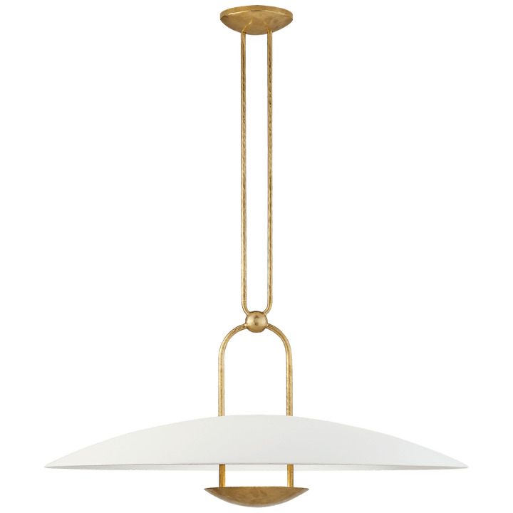 Cara Large Sculpted Pendant, a premium Pendant light by Visual Comfort & Co. Close - up image of its design.
