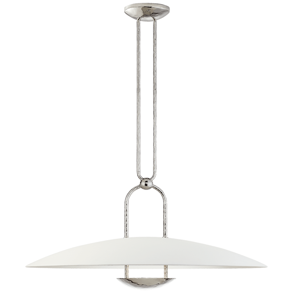 Cara Large Sculpted Pendant, a premium Pendant light by Visual Comfort & Co. Close - up image of its design.