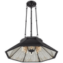 Rivington Medium Eight - Paneled Chandelier, a premium Chandelier light by Visual Comfort & Co. Close - up image of its design.