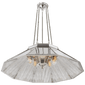 Rivington Large Ten - Paneled Chandelier, a premium Chandelier light by Visual Comfort & Co. Close - up image of its design.