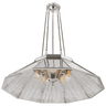 Rivington Large Ten - Paneled Chandelier, a premium Chandelier light by Visual Comfort & Co. Close - up image of its design.