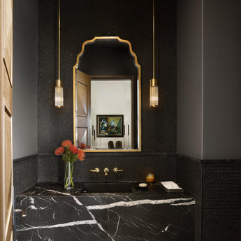 Allen Mini Pendant, a premium Pendant light by Visual Comfort & Co. Close - up image of its design.