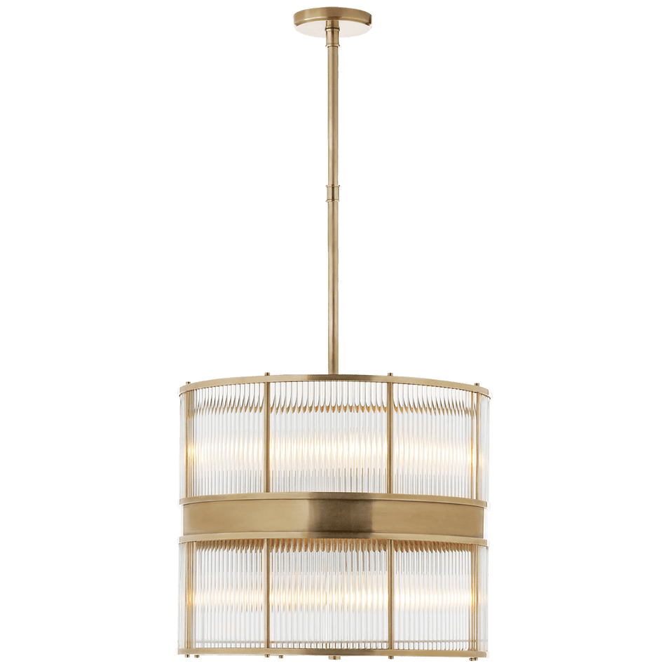 Allen Large Chandelier, a premium Chandelier light by Visual Comfort & Co. Close - up image of its design.