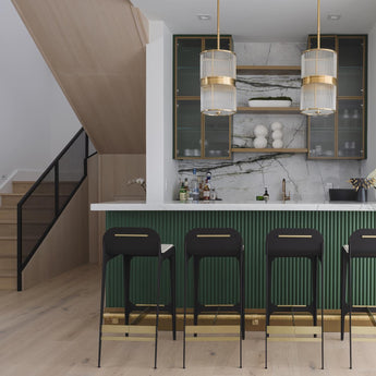 Allen Medium Pendant, a premium Pendant light by Visual Comfort & Co. Close - up image of its design.