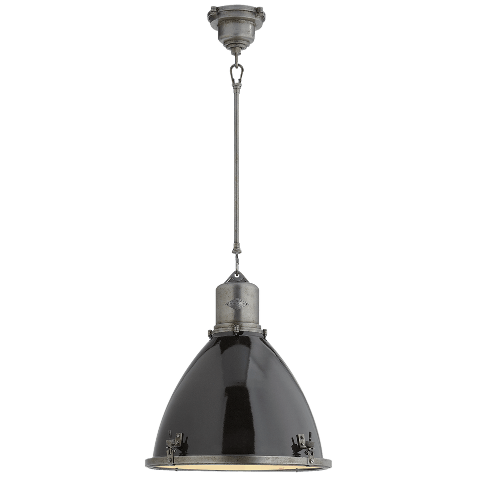 Fulton Medium Pendant, a premium Pendant light by Visual Comfort & Co. Close - up image of its design.