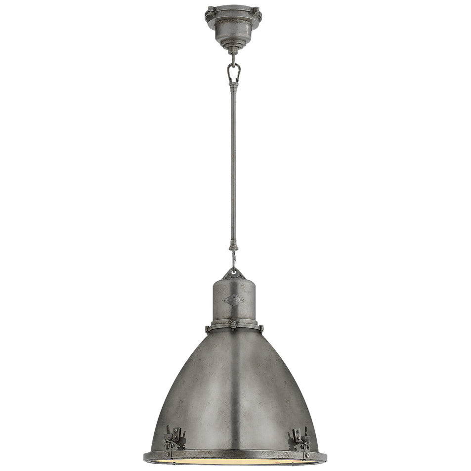 Fulton Medium Pendant, a premium Pendant light by Visual Comfort & Co. Close - up image of its design.