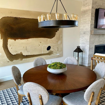 Roark 30" Modular Chandelier, a premium Chandelier light by Visual Comfort & Co. Close - up image of its design.